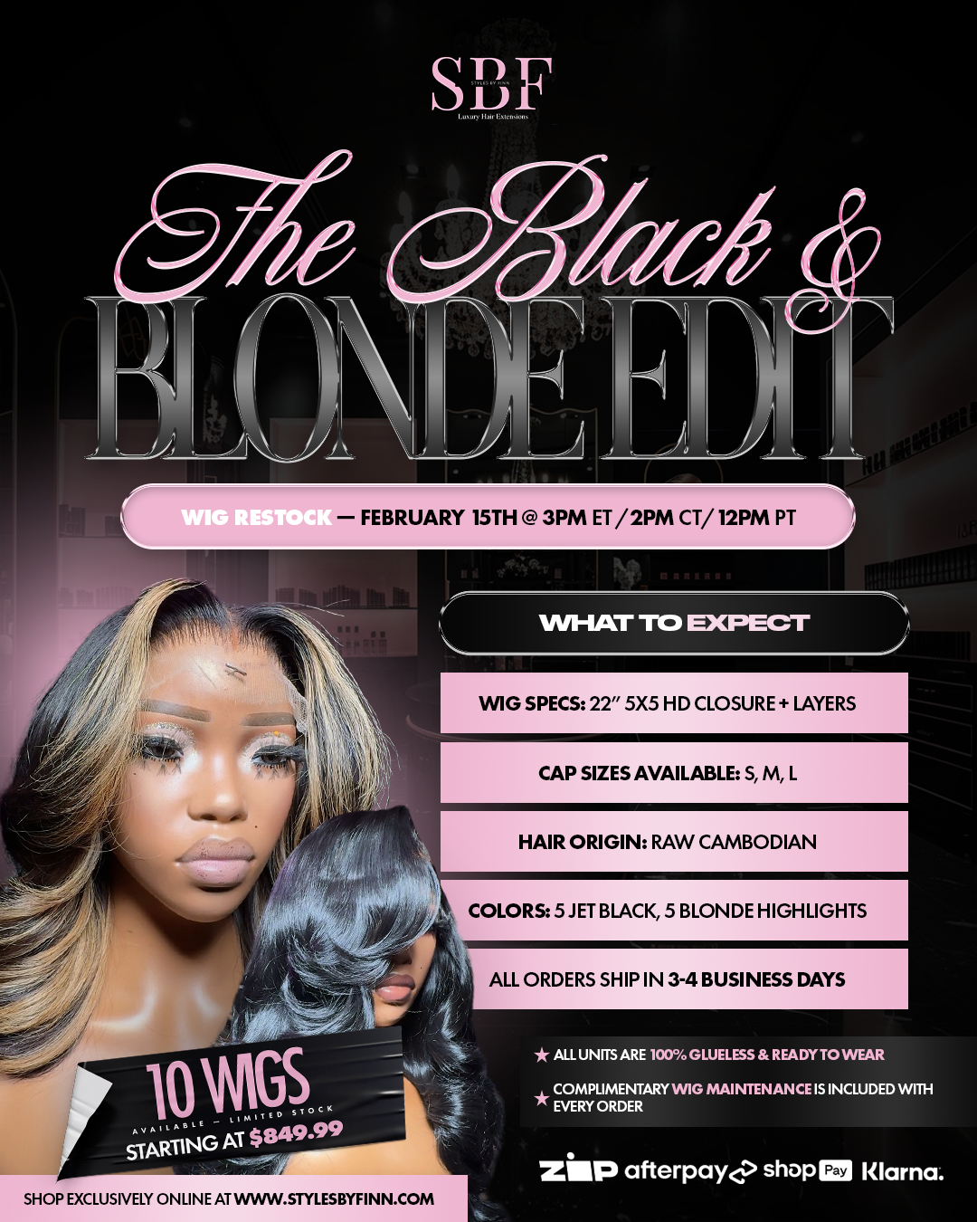 THE BLACK & BLONDE EDIT RESTOCK