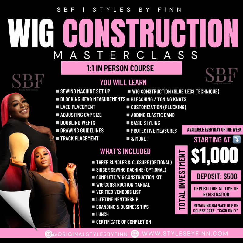 Wig Construction Masterclass (In-Person)
